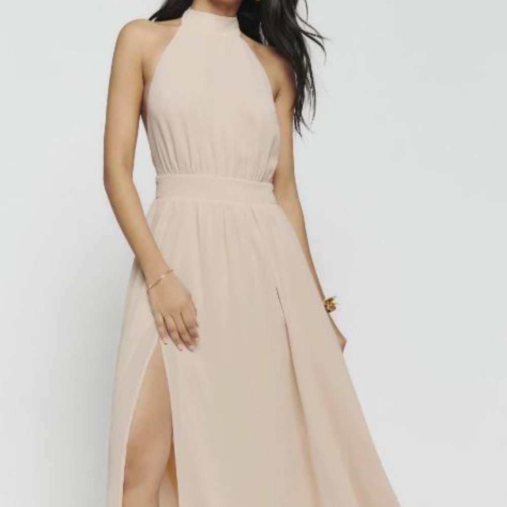 REFORMATION - ANDEE DRESS - CHAMPAGNE - SIZE 6